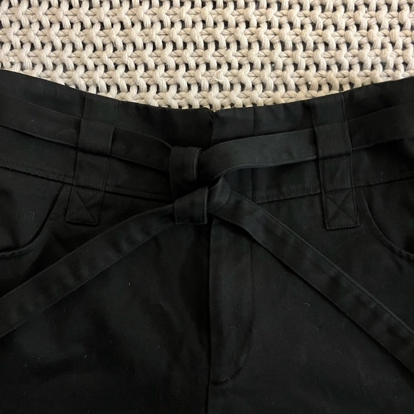IRO Black Poetic High Rise Lace up Shorts - Picture 5 of 9